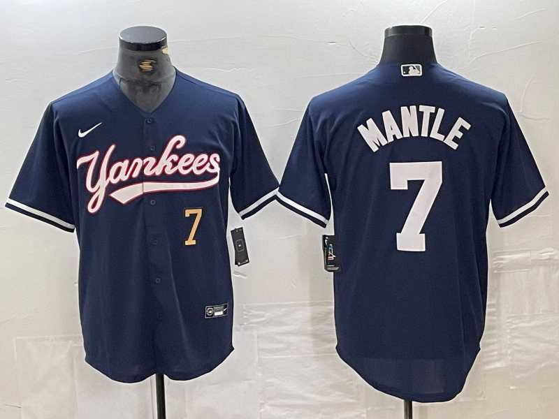 Men's New York Yankees #7 Mickey Mantle Number Navy With Patch Cool Base Stitched Baseball Jersey,We sell and wholesale Men's New York Yankees #7 Mickey Mantle Number Navy With Patch Cool Base Stitched Baseball Jersey on line form chian!